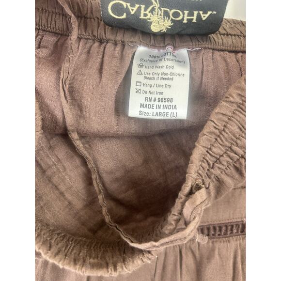 Y2K Cariloha Brown Midi Maxi Skirt Ruffle Tiered Boho Fairy Forest Large Sheer - Picture 12 of 13